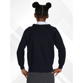 *NEW* Poly/Cotton Sweatshirt Cardigans - Light Navy *NEW* Poly/Cotton Sweatshirt Cardigans - Light Navy