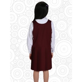 Girls False Belt Pinafores Girls False Belt Pinafores